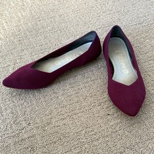 Rothy's purple burgundy size 9 the Point Pointed Flats